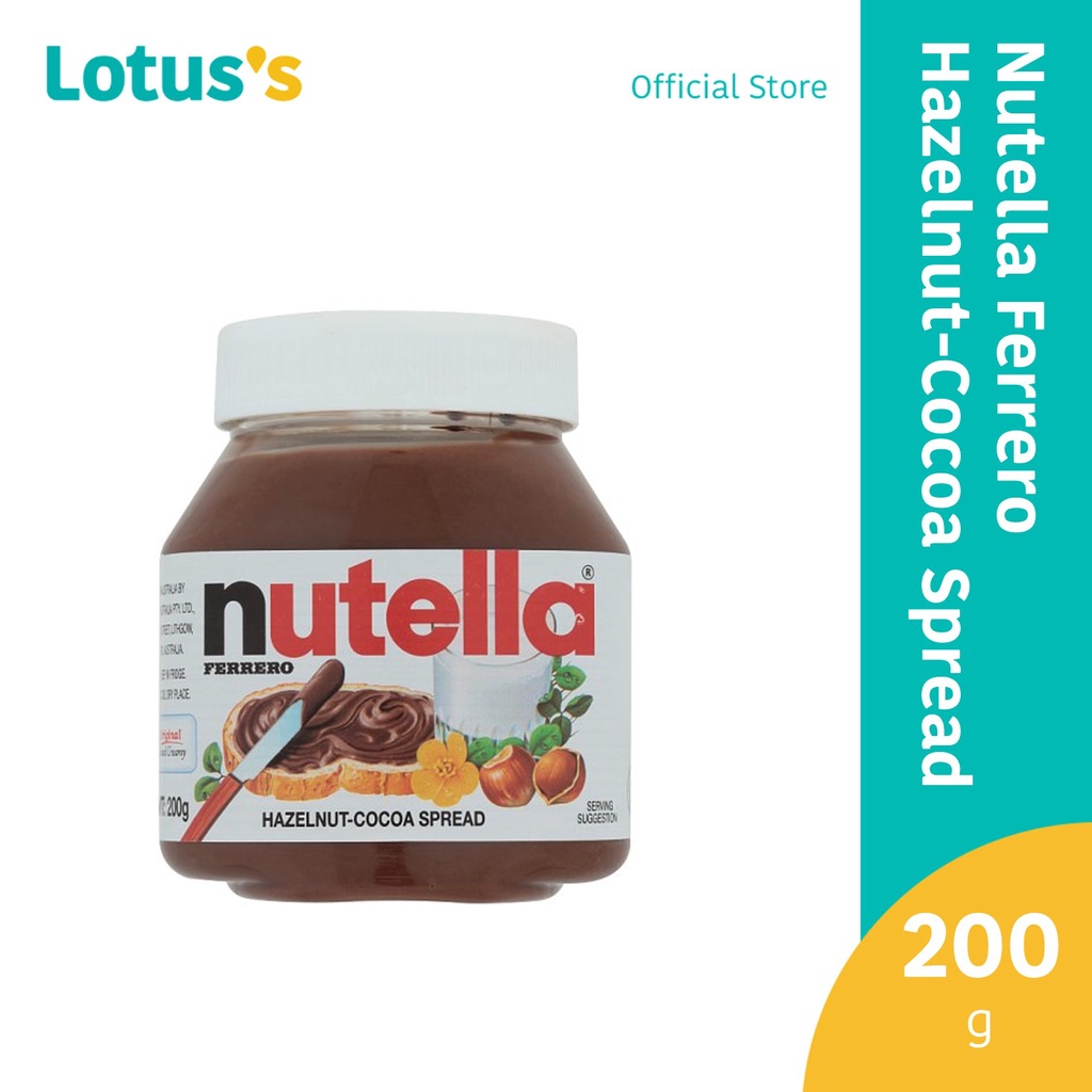 Nutella Ferrero HazelnutCocoa Spread 200g Shopee Malaysia
