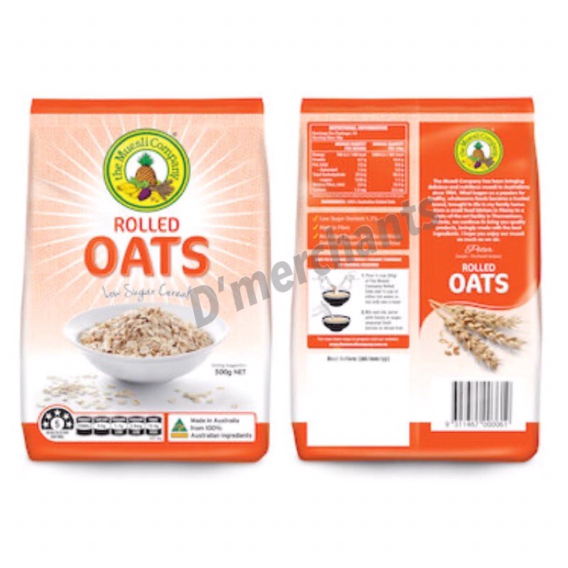 THE MUESLI COMPANY OATS [ROLLED] 500G Shopee Malaysia