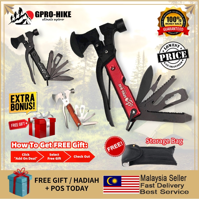 BULLOCK (M'sia) Multi Tools Outdoor Camping Axe Survival Stainless ...