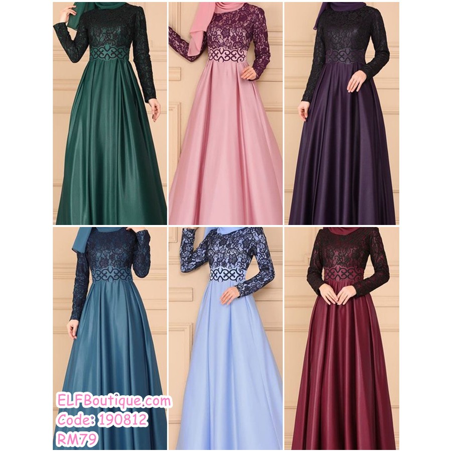 Dress dinner outlet muslimah