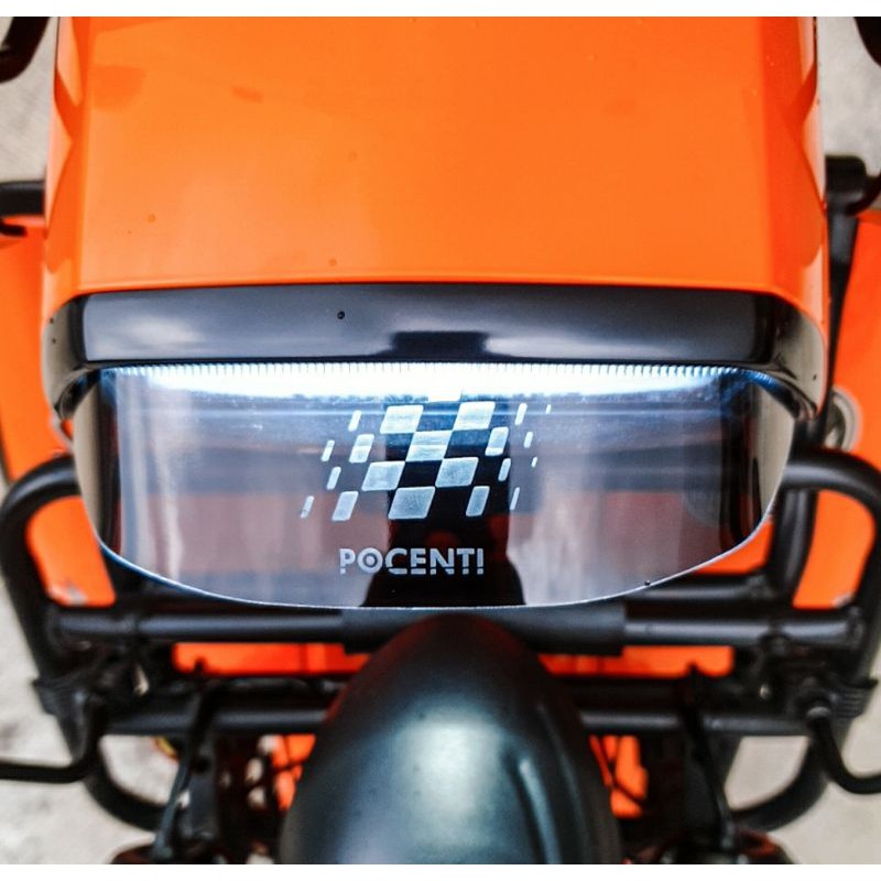Ventilkernabdeckung Für Lambretta Motorrad - CNC Aluminium Orange 1 Paar