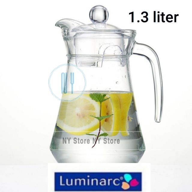 Luminarc Arc Glass Jug Air Water Pitcher With Lids 1l 1 3l Jag Kaca Teko Shopee Malaysia