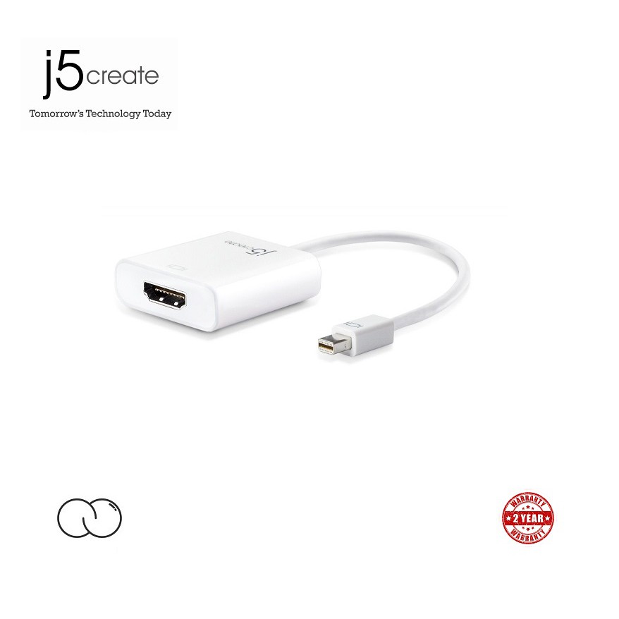 J5 Create MINI DISPLAYPORT TO HDMI ADAPTER / Mini Display Port to