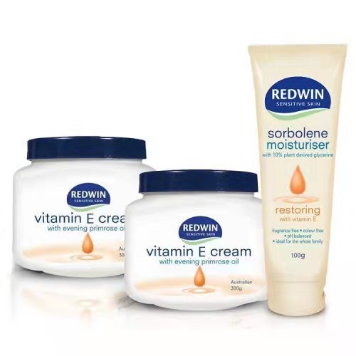 REDWIN VITAMIN E CREAM WITH EPO 300Gx2 (FREE MOISTURISER 100G) Shopee