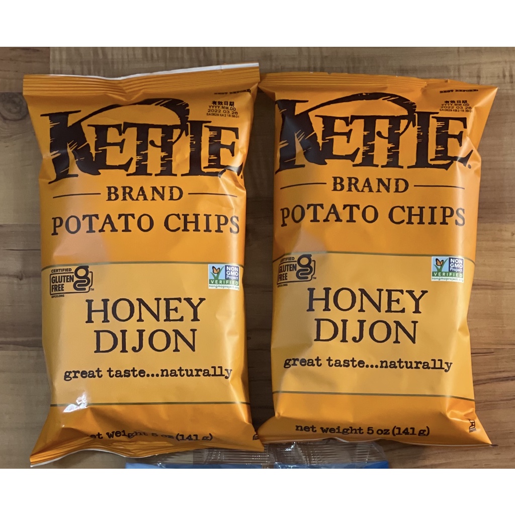 KETTLE Brand Potato Chips Honey Dijon 141g x 2 Packs ,Kerepek Kentang ...