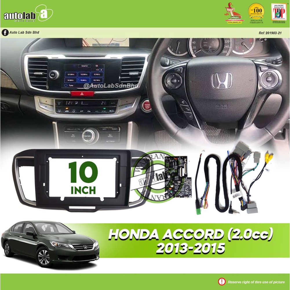 Android Player Casing 10" Honda Accord (2.0cc) 20132015 (with Honda