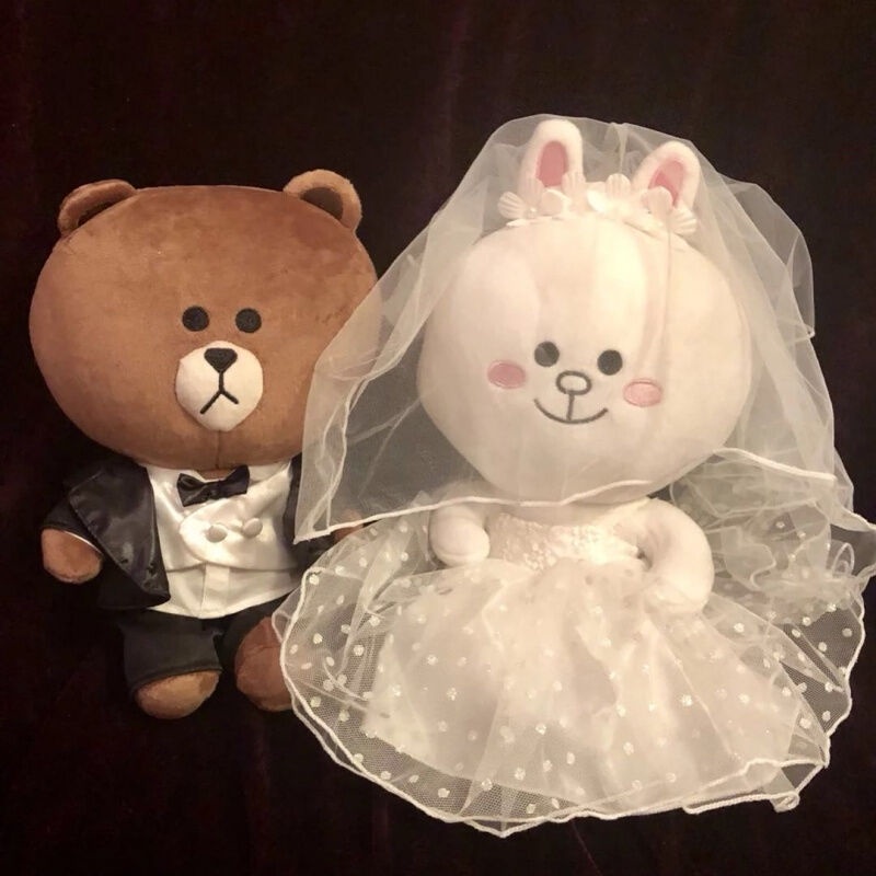 Brown Bear, Connie Rabbit, Wedding Doll, Wedding Gift, Car Front Couple ...