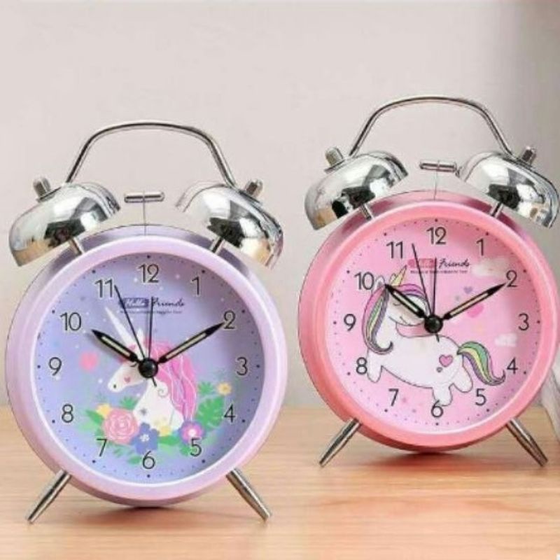 Unicorn Alarm Clock / Jam Loceng / Twin Bell Alarm Clock / 闹钟 Shopee