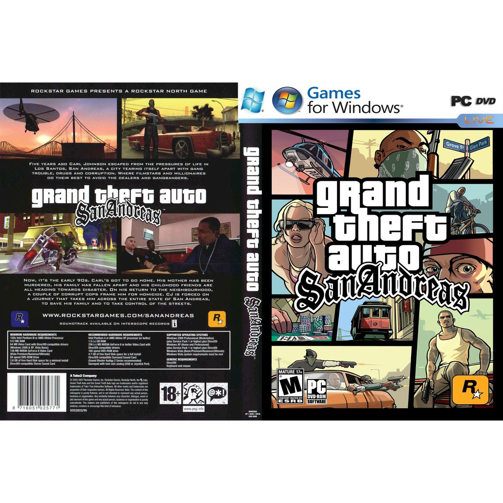 Grand Theft Auto: San Andreas PC GAME [Offline] | Shopee Malaysia