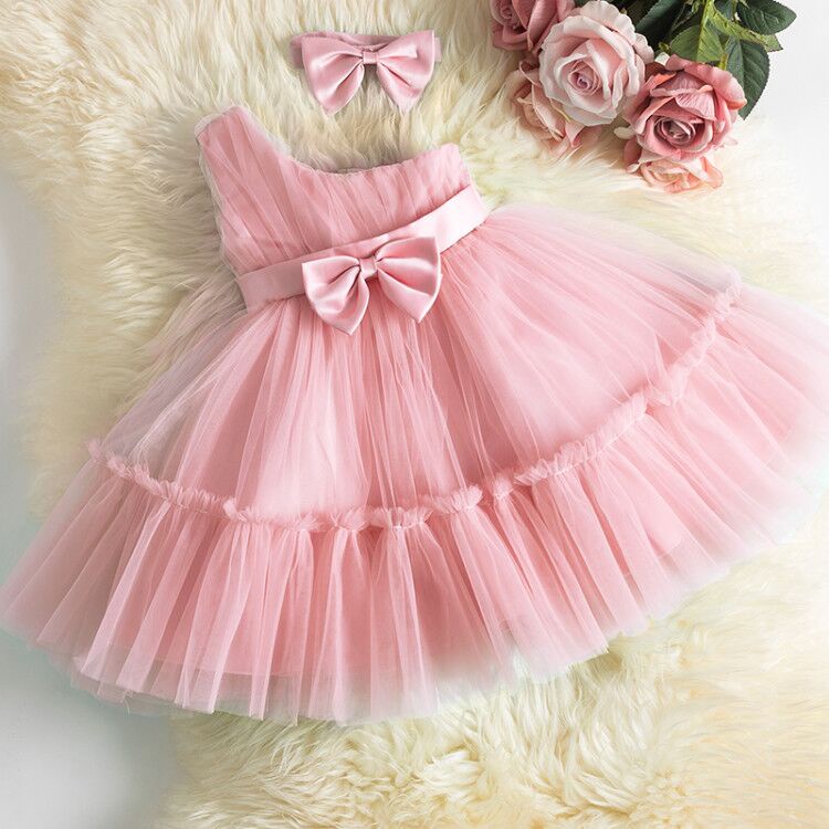 WFRV Newborn Girls Princess Tulle tutu Dress Baby Girls OneShoulder