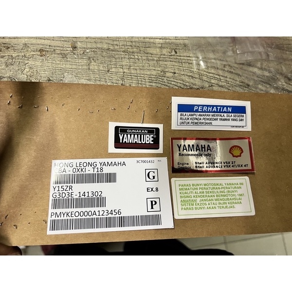 YAMAHA Y15Z YSUKU STICKER COMBO SET | Shopee Malaysia