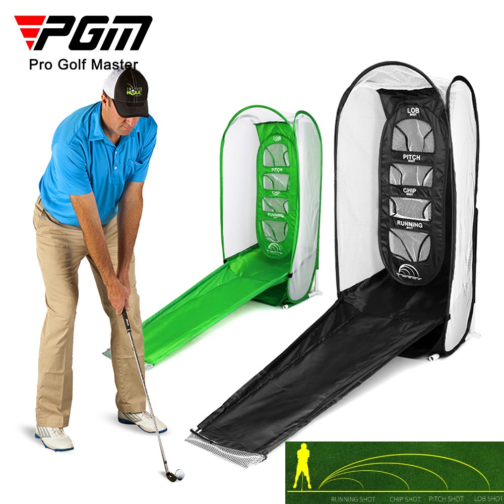 PGM Foldable portable golf chipping practice net with target for home ...