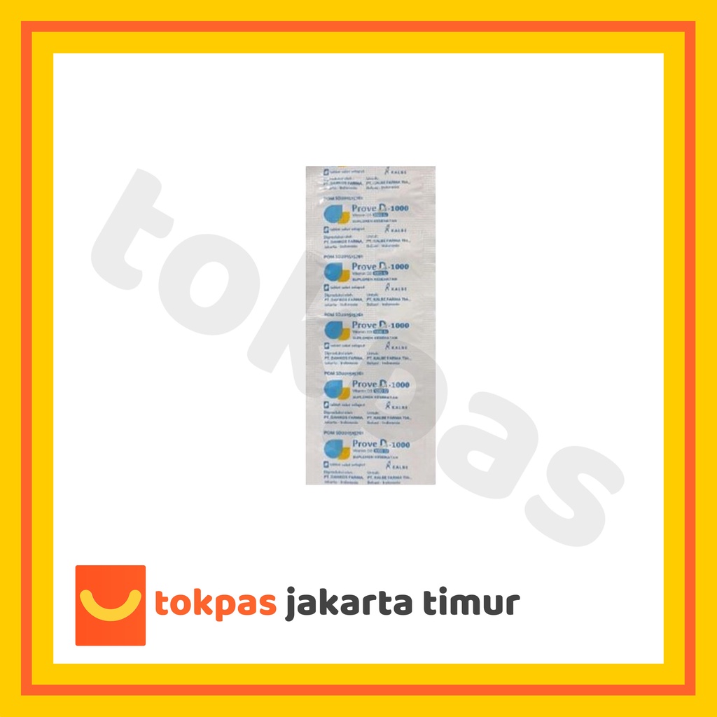 Prove D3 1000 IU Kalbe - Vitamin D3 Strip 10 Tablets | Shopee Malaysia