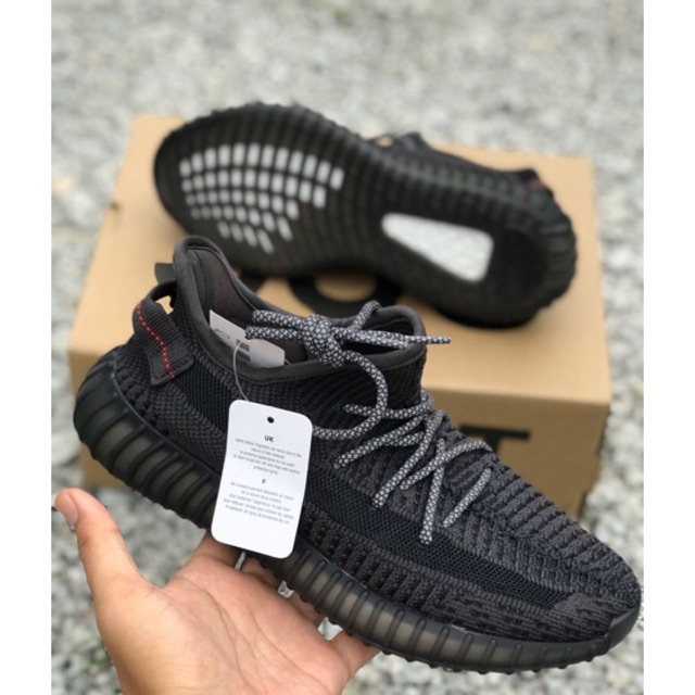 FREEGIFT ADIDAS YEEZY BOOST 350 V2 Black Reflectives Shopee Malaysia
