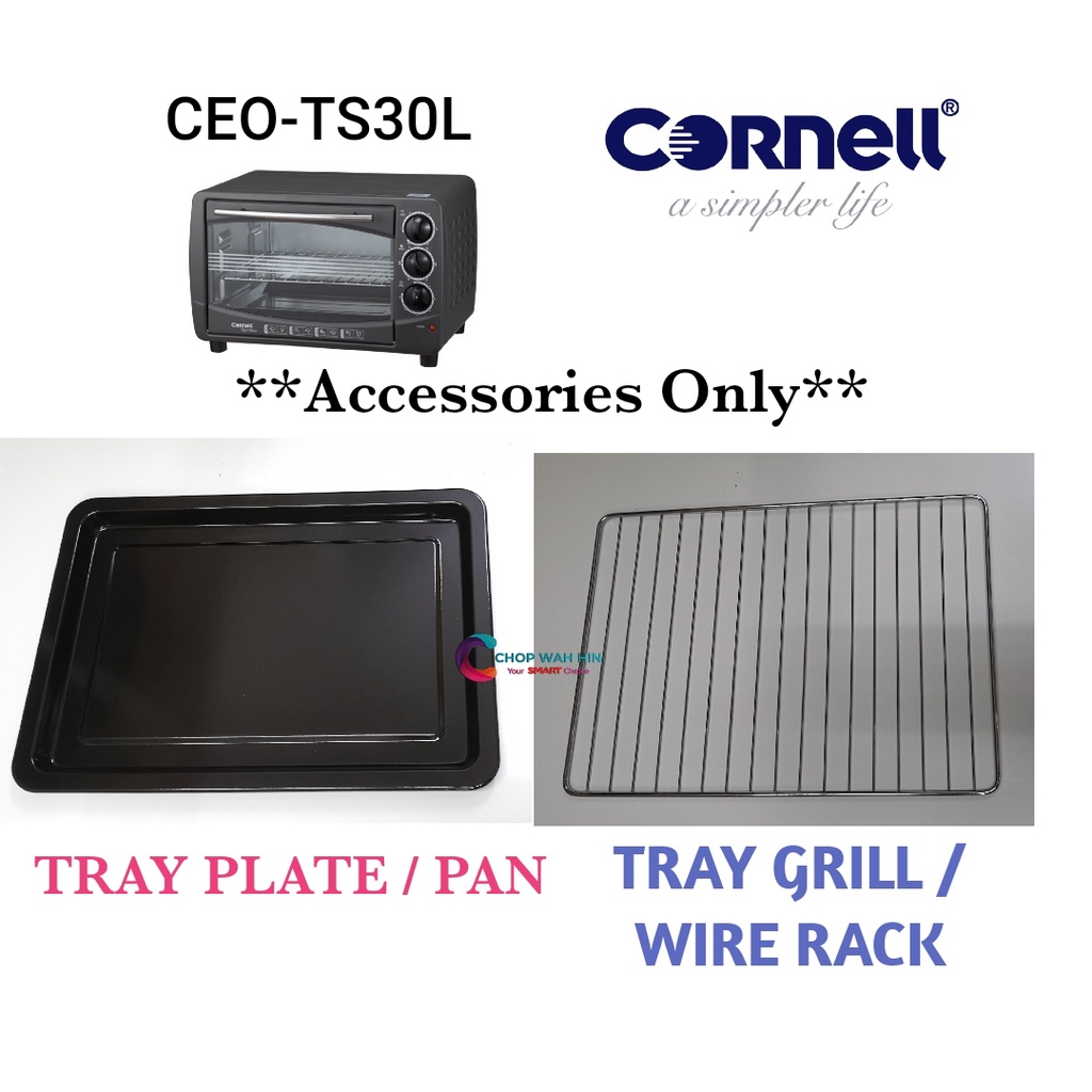 Bake Tray / Baking Pan, Tray Grill / Wire Rack For Cornell Oven CEO