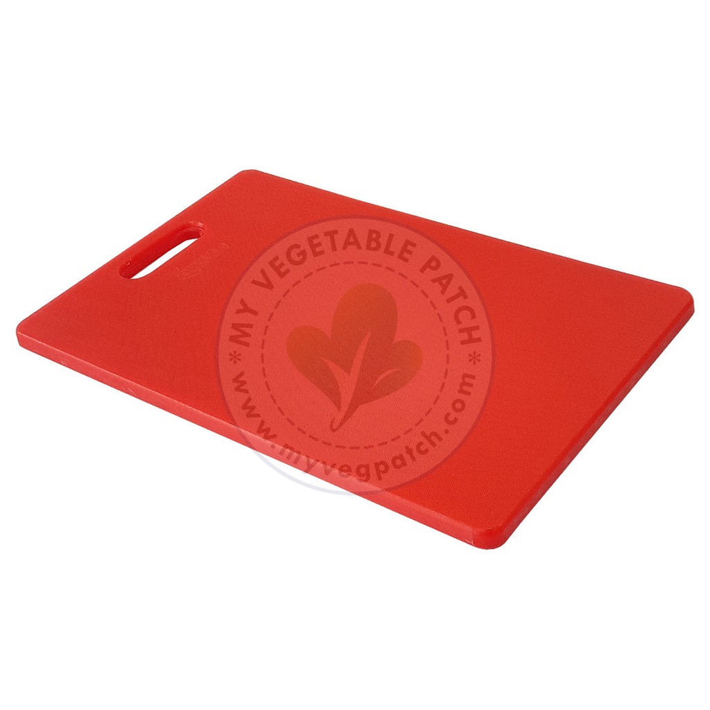 COLOUR CODED CUTTING BOARD WITH HANDLE (RED) / KOD WARNA PAPAN PEMOTONG