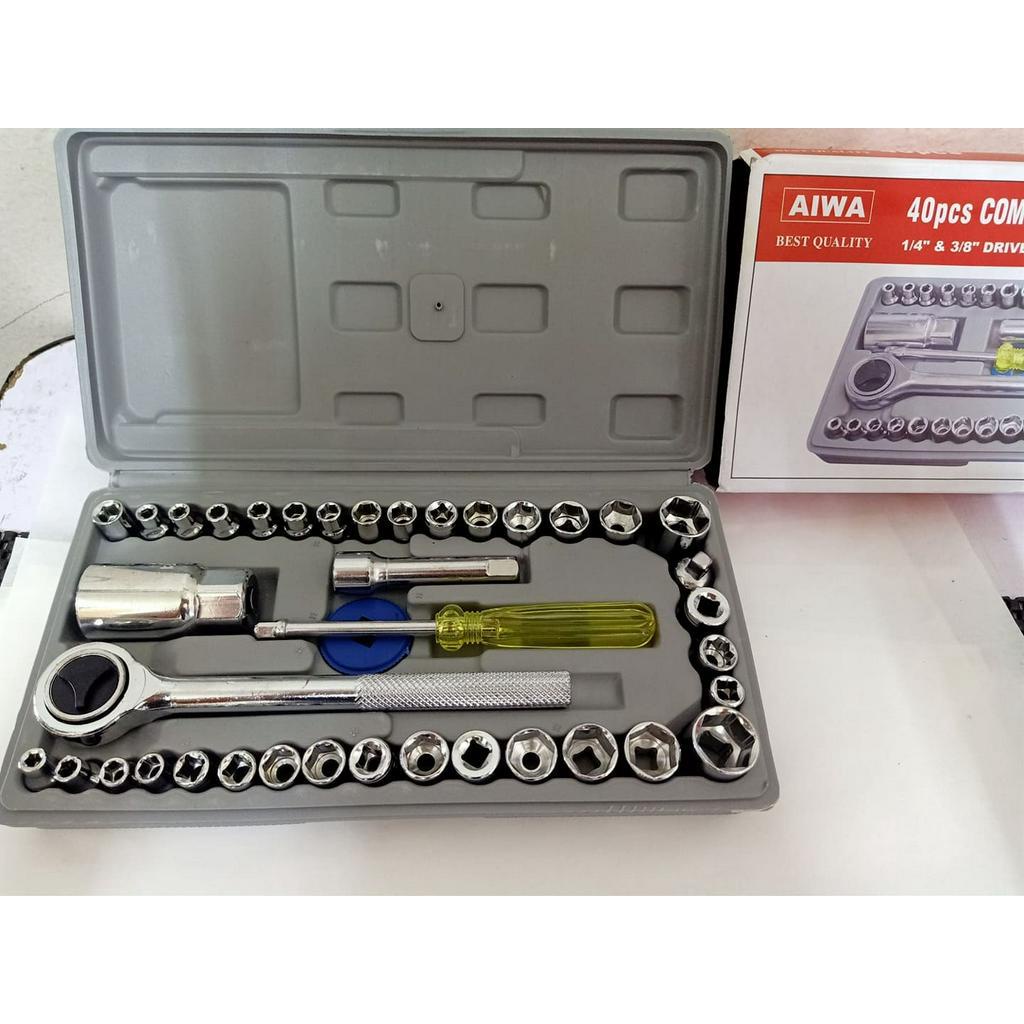 Combination Socket Ratchet Wrench/ Spanner Socket Set For Motor Repair /40pcs Spanner Socket Set