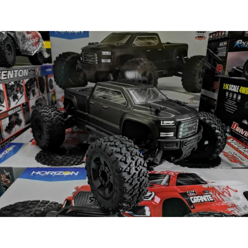 GPM Aluminium Front Damper Mount Für Arrma Granite 4x4 / Big Rock – 1 Teil, Grau-silber