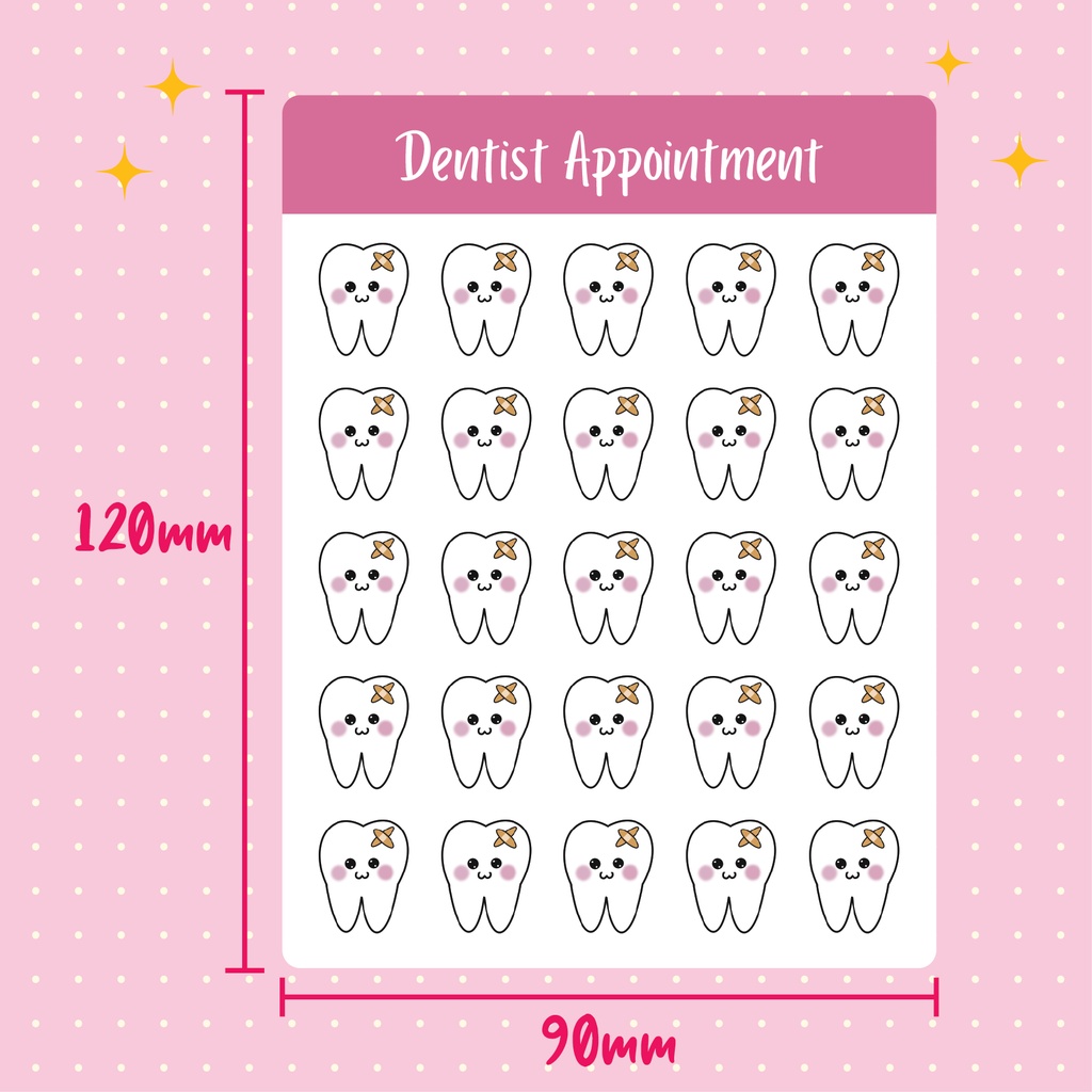 Dentist Appointment Planner Sticker | Icon sticker for planner | Shopee ...