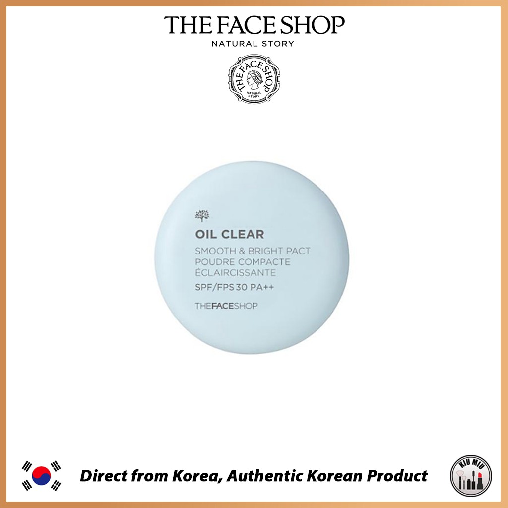 THE FACE SHOP Oil Clear Smooth&Bright Pact SPF/FPS 30 PA++ *ORIGINAL ...
