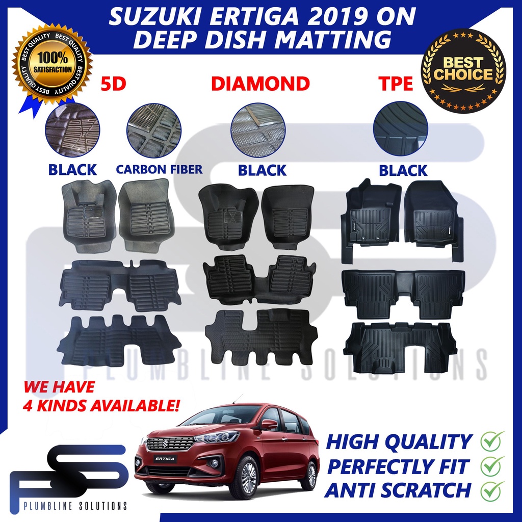 SUZUKI ERTIGA 5D BLACK / CARBON FIBER 2014 - 2018 / 2019 - 2023 / DEEP ...