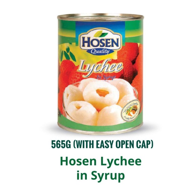 Hosen Lychee In Syrup Jumbo Size - Buah Laici Jumbo 565g - Ready Stock ...