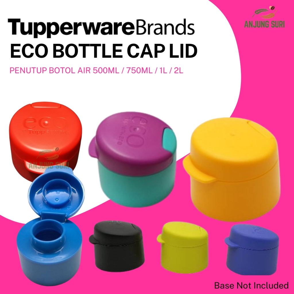 Penutup Botol Bekas Air Tupperware Eco Water Bottle Cap Replacement Flip Top Screw Type Shopee