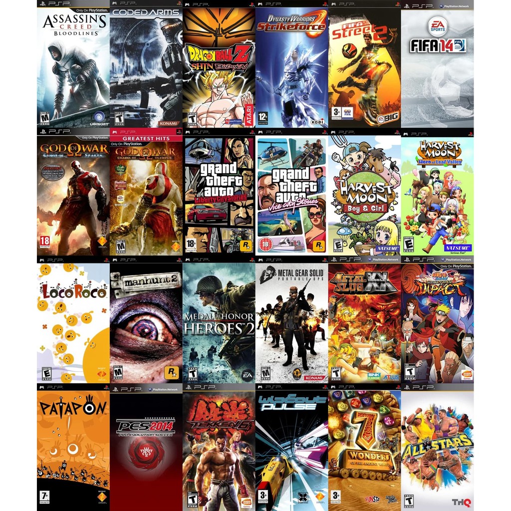 PSP MEMORY CARD WITH GAMES | Shopee Malaysia