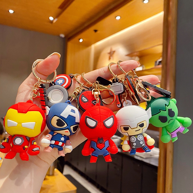 Disney Marvel Keychain Super Hero Iron Man Spider Man Captain America Keychain Pendant Bag Accessories Key Chain Shopee Malaysia