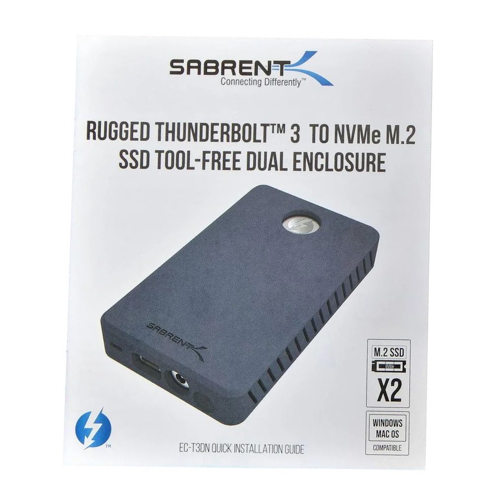Sabrent Dual Nvme Thunderbolt Enclosure Sabrent Thunderbolt Nvme