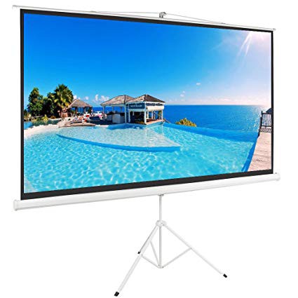 72 / 100 /120 inch Portable Foldable Projector Screen Display with ...