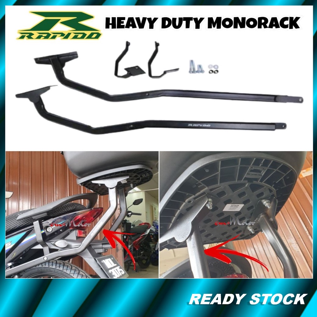 cm+Motor RAPIDO Heavy Duty Monorack ( YAMAHA 135LC Y15ZR HONDA RS150 ...