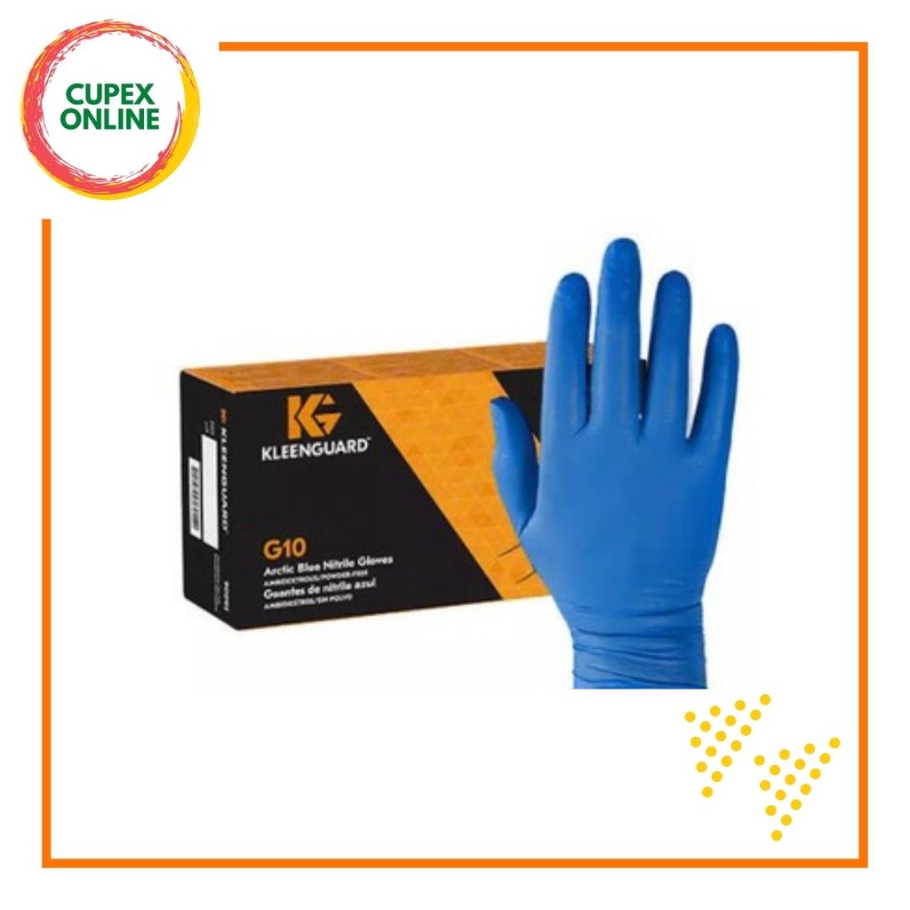 KleenGuard G10 Arctic Blue Nitrile Glove (L Size) (200pcs/box) (cupex) Shopee Malaysia