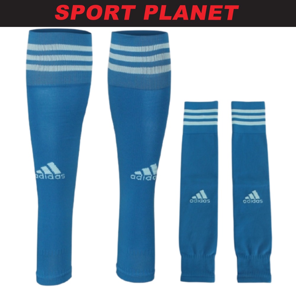 adidas 1-Pair Men's Compression Calf Sleeves - Green White & Ble