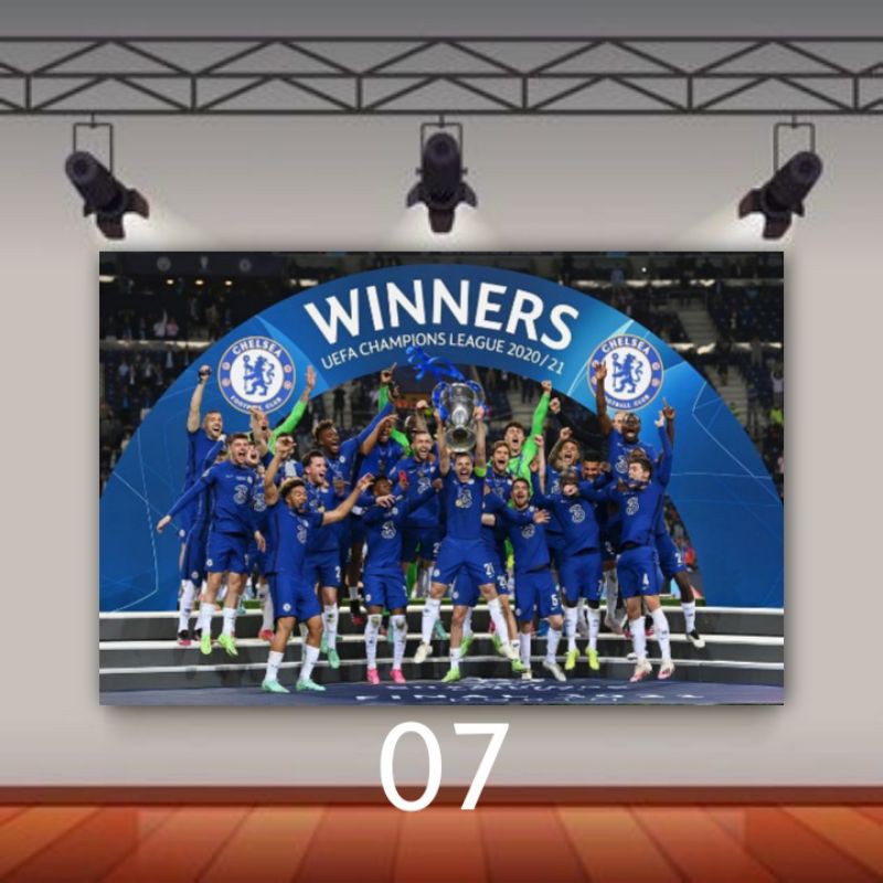 Chelsea Wall POSTER UCL Champion Edition SIZE A3+ | Shopee Malaysia