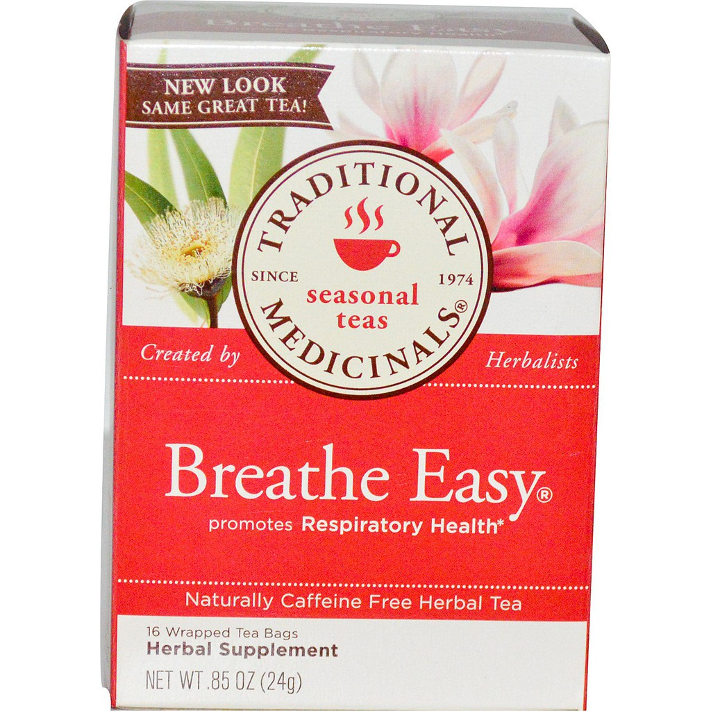 Traditional Medicinals, Seasonal Teas, Breathe Easy, Naturally Caffeine ...