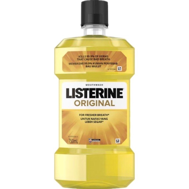 Listerine Mouthwash Original Twin Pack 750ml x 2 bottles/ 750ml 1
