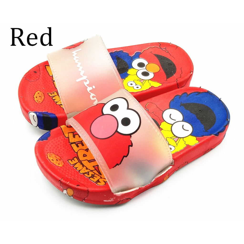 [ABELLISTORY] Kids Children Sesame Street 3D Elmo Sandal Shoes Slipper