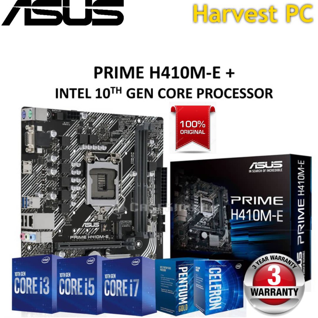 PRIME H410M-Aに Intel Core i5-10400セット（intel core i5 10400 