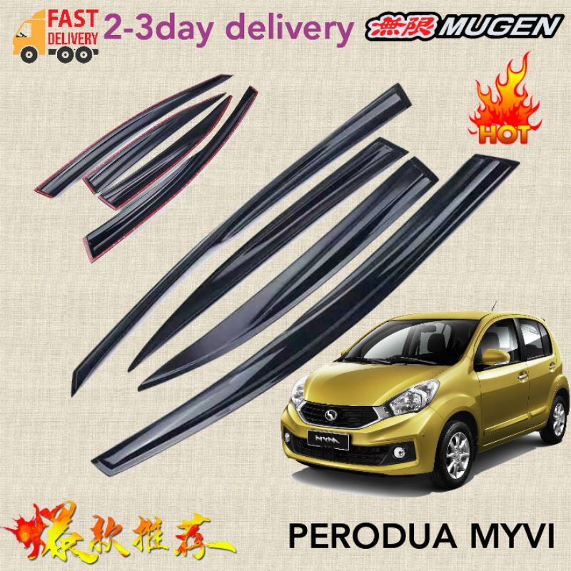 AMAZING 4PCS PERODUA MYVI GEN3 2018-2022 CAR MUGEN STYLE AIR PRESS ...