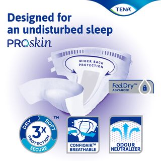 TENA PROskin Night Secure Adult Diaper M (8x9s) / L (8x8s) | Shopee ...