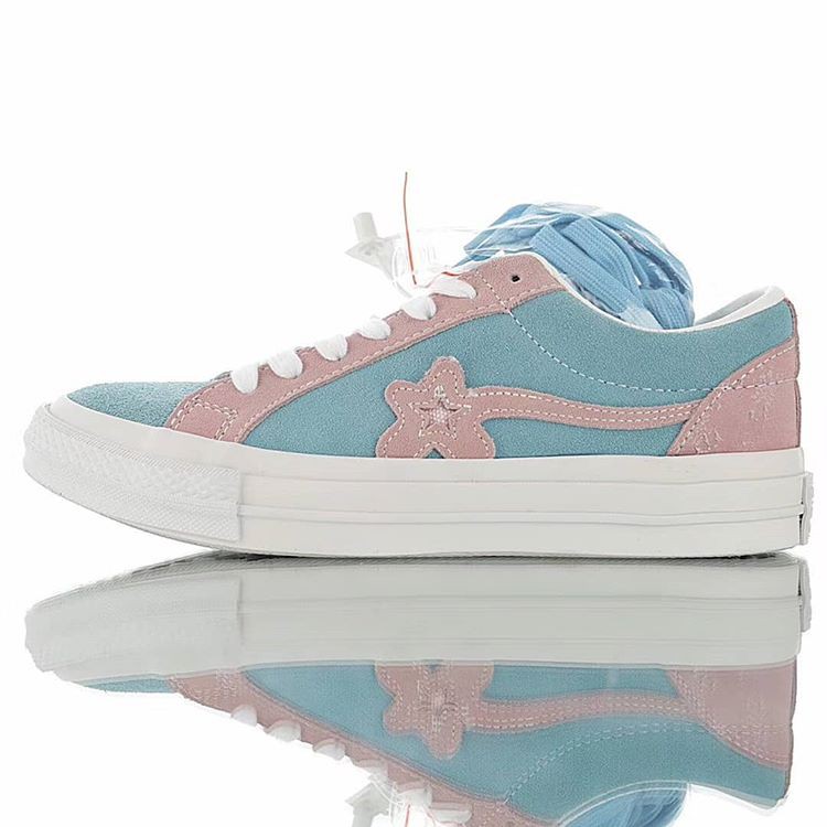 Converse golf le fleur pink and blue online