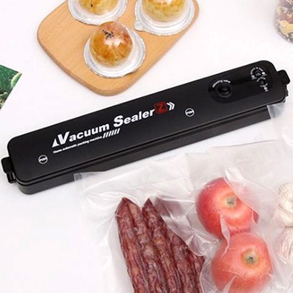 Vacuum Sealer Button Control Food Airtight Wrapping Machine Pengedap ...