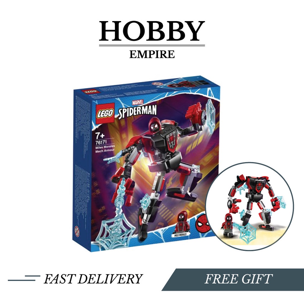 LEGO Spider-Man Miles Morales Mech Armor (76171) *Original LEGO Set Extra  Bubble Wrap When Shipped*