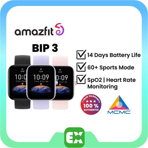 Amazfit Bip 3 Smartwatch 1.69