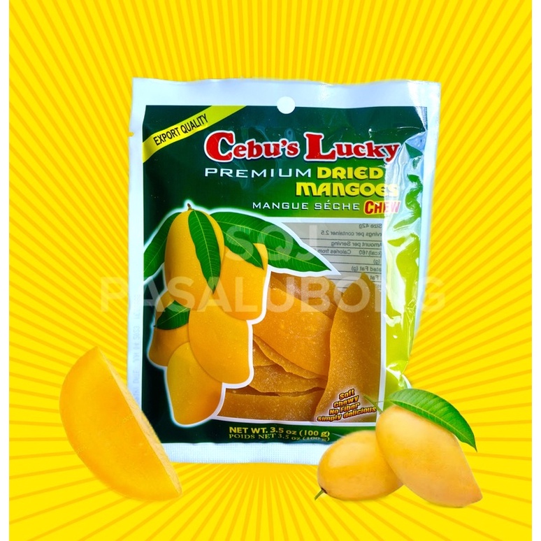 CEBU’S LUCKY PREMIUM DRIED MANGOES 100g CEBU PASALUBONG Shopee Malaysia