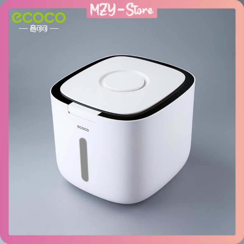 HITAM (Free Bubble Wrap) Ecoco Rice Dispenser Ecoco 5 Liter Rice ...