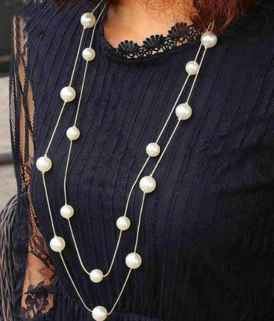 🌼Rantai Leher Mutiara Hiasan Labuh🌼Korean Style Imitation Pearl ...