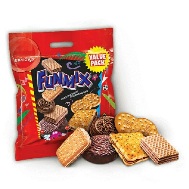 Munchy's Funmix Hilarious Mix of Assorted Biscuits 17 Sachets 500g ...
