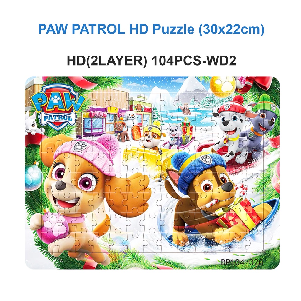 PAW PATROL - Kids Jigsaw Puzzle 96pcs/20pcs/40pcs/paw Patrol Puzzle ...